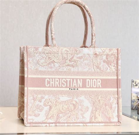 christian dior bag pink tote|Christian Dior personalized tote.